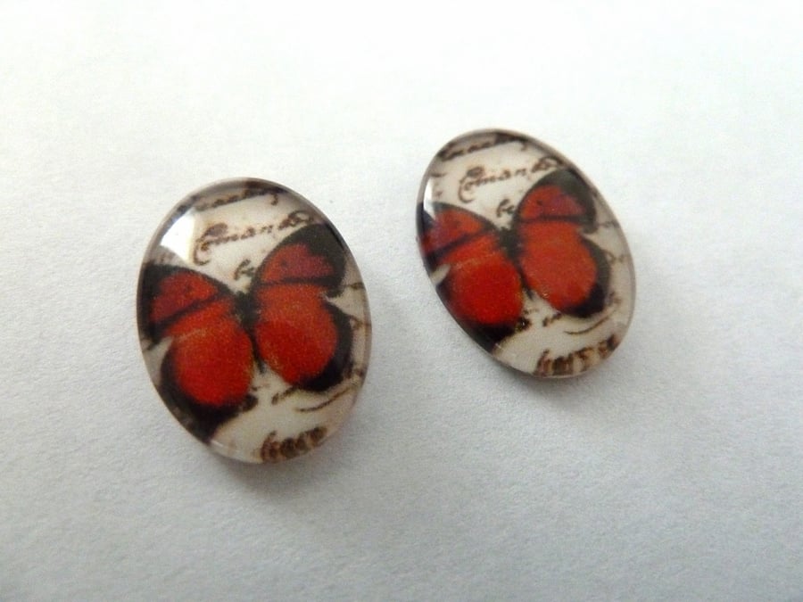 HALF PRICE butterfly cabochons