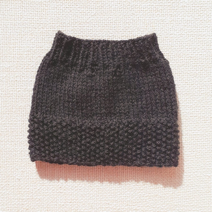 KNITTING PATTERN PDF Little Black Skirt for Doll