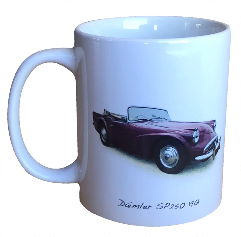 Daimlet Dart SP250 1961 - 11oz Ceramic Mug for Classic British Car fan