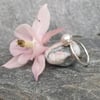 Pearl and silver ring