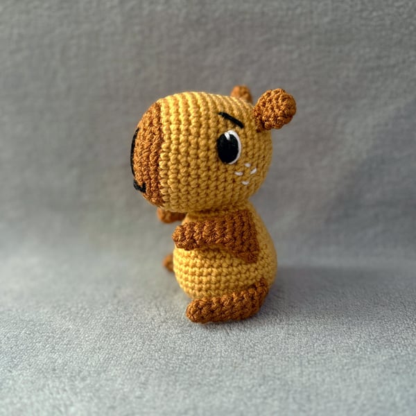 Crochet Capybara Plush - CE Tested Handmade Soft Toy