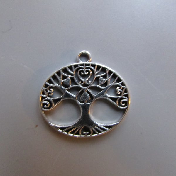 Silver Tree of Life Tibetan Jewellery Charm