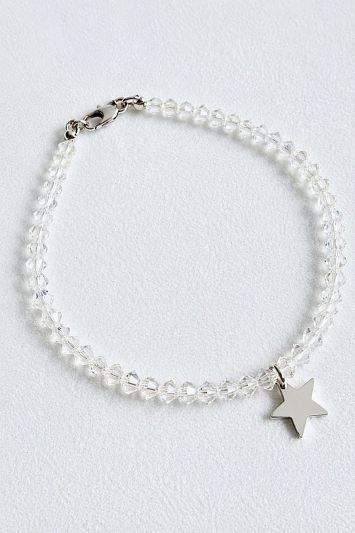 Sterling Silver Crystal Bracelet
