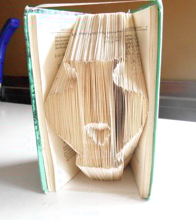 Vase with a Heart MMF Book Folding Pattern - EMAILED PDF PATTERN