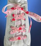 Strawberry Ribbon Shoelaces 114cm Decorative Laces for Trainers and Sneakers