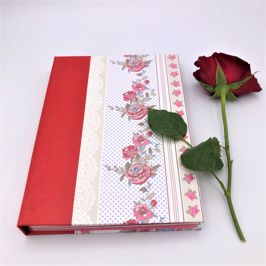 A5 notebook journal - for lovers of flowers and roses