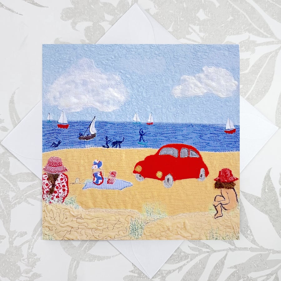 Birthday card - beach beetle