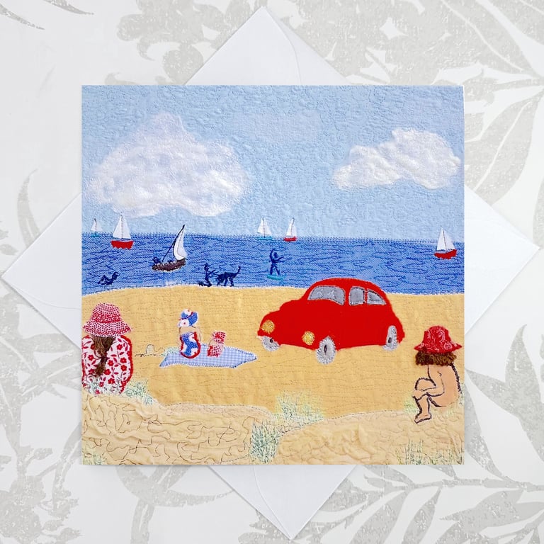 Birthday card - beach beetle