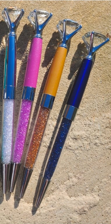  Crystal Diamond Pens - Pink