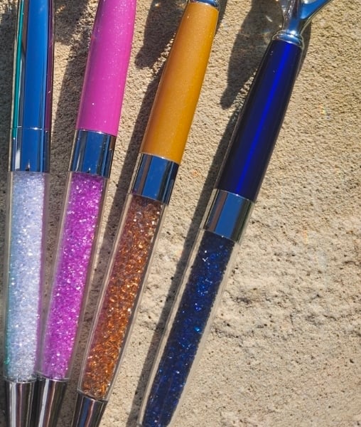  Crystal Diamond Pens - Pink