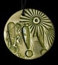 Ceramic Love Token: Keepsake: Green