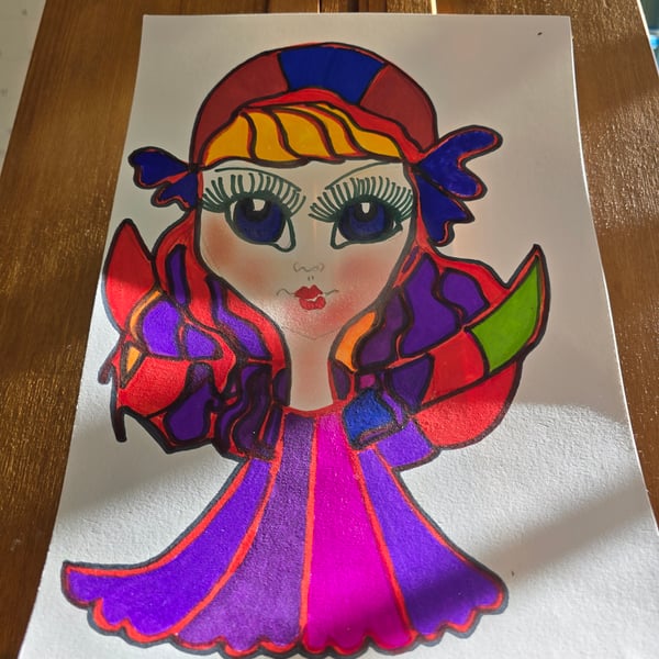 Christmas Angel Drawing 