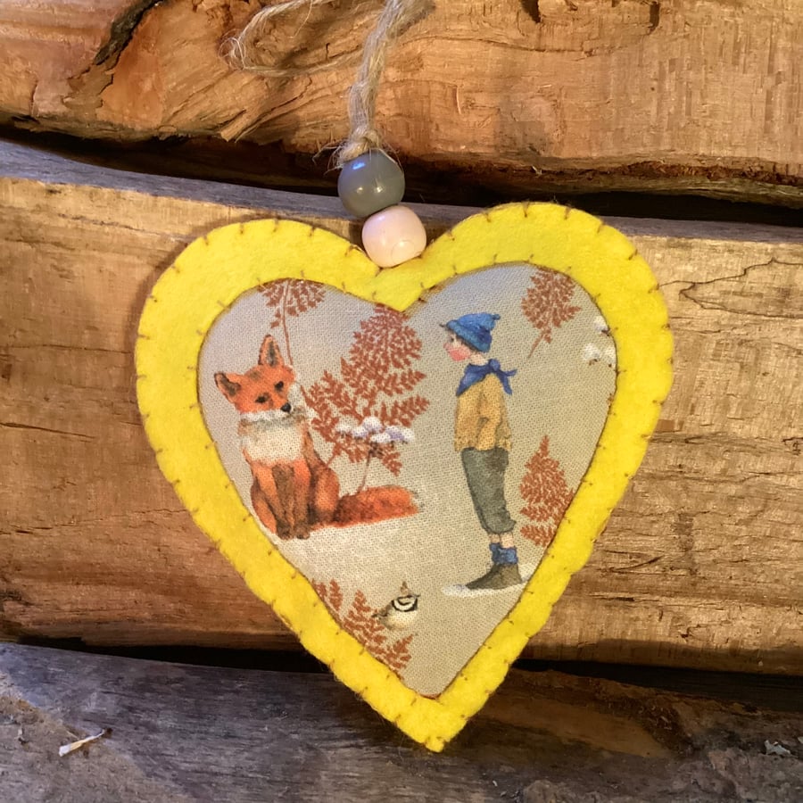 Felt Heart Fox