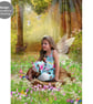 Woodland Clearing, Fantasy Fairy Portrait custom photo art - Image 4