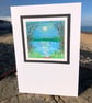 Lakeside view in moonlight Blank Any Occassion Card - Image 2
