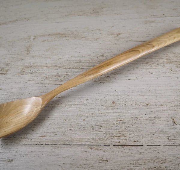 Hand Carved Rustic Quirky Wooden Cooking Spoon 0033