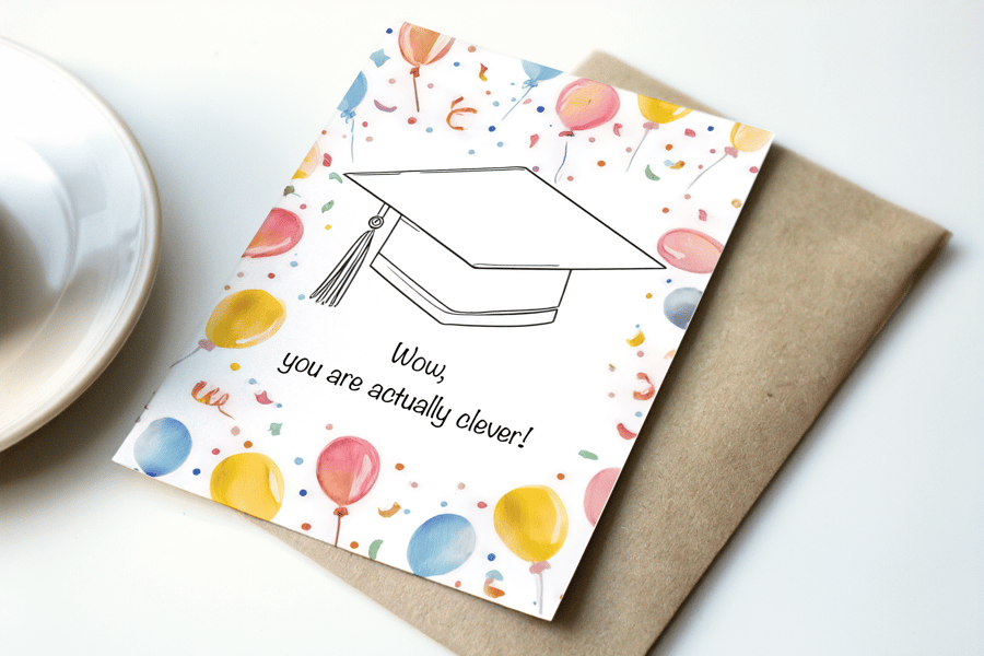 Wow, you are actually clever greeting card