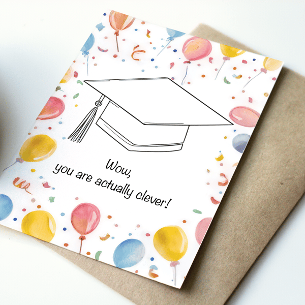 Wow, you are actually clever greeting card