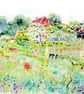 Set of Four Colourful Flower and Garden Blank Greeting Cards - Image 2