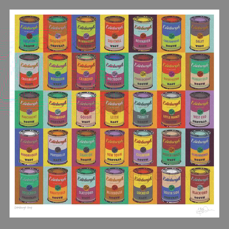 Edinburgh Soup. Large Giclee