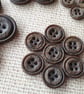 11 16" 18mm 28L Brown wood EFFECT Buttons - Image 8