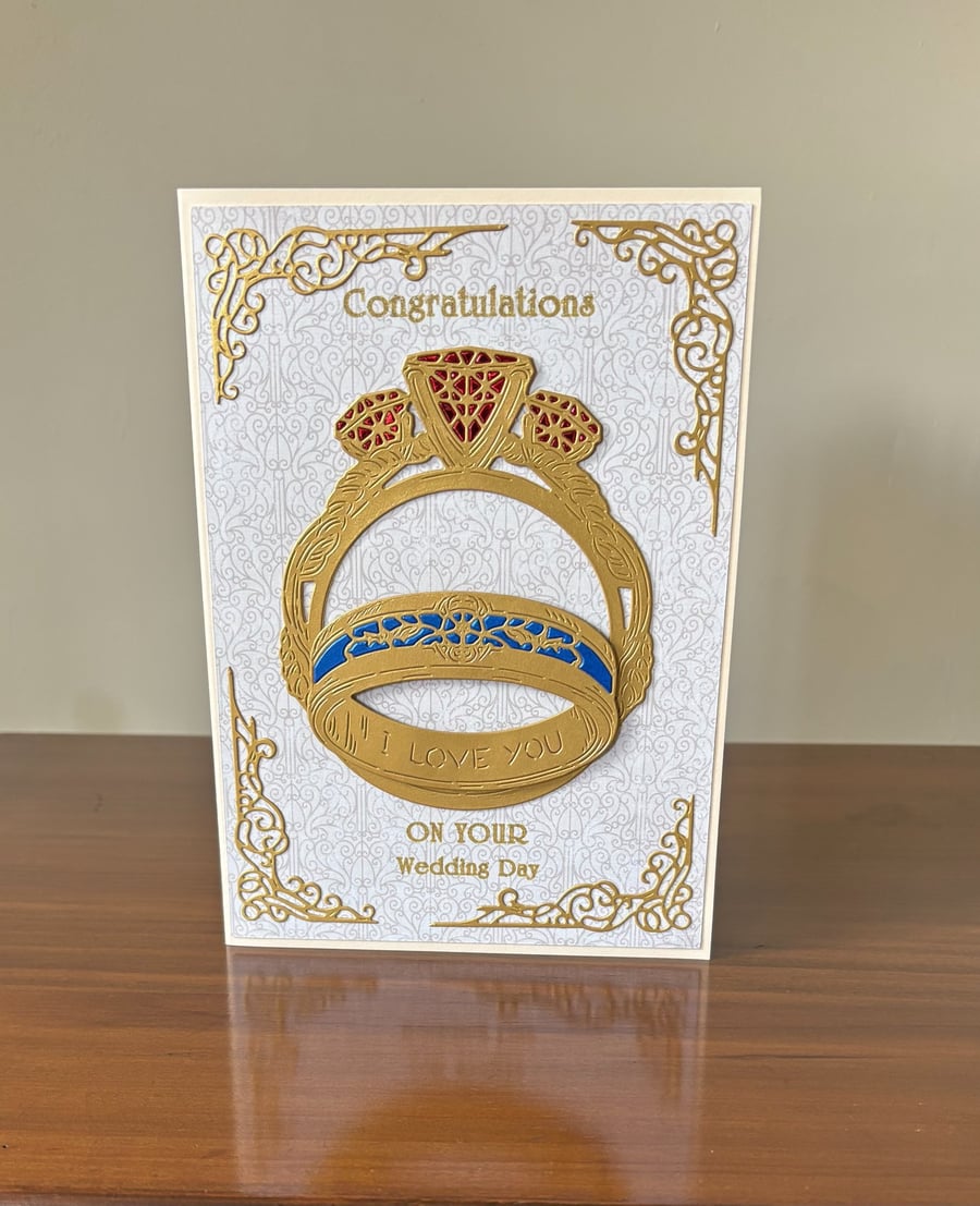 Congratulations on your Wedding Day Rings.