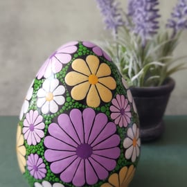 Hand Painted Decorative Springtime Egg