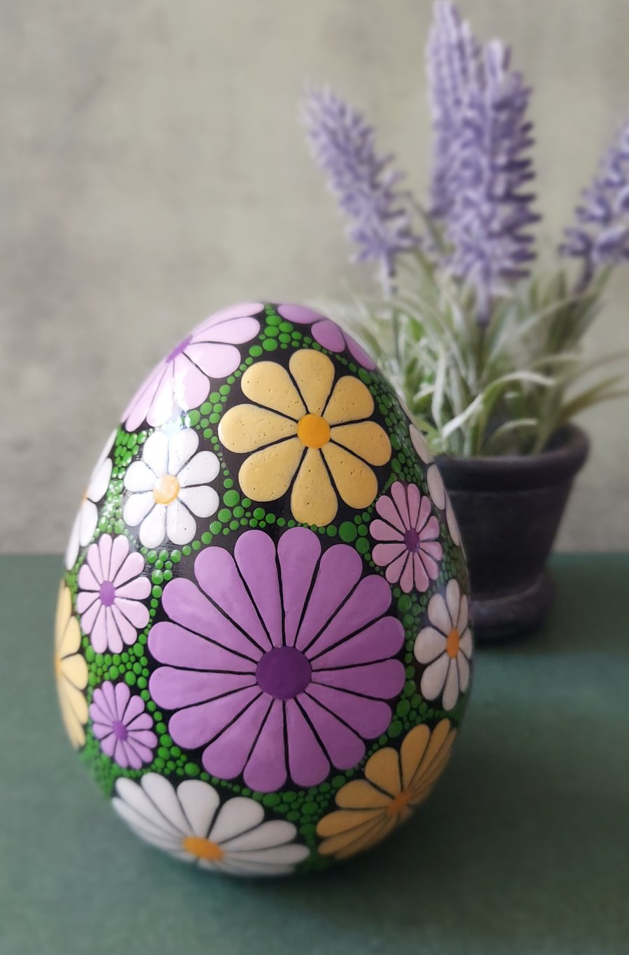 Hand Painted Decorative Springtime Egg