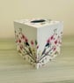 Bird on a Branch Decoupaged Square MDF Tissue Box Cover - Image 2