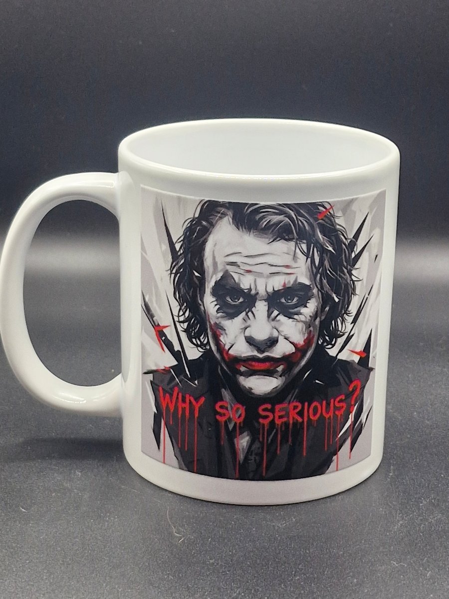 New The Joker Mug Heath Ledger The Dark Knight Fan Art Why So Serious?