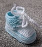 Hand Knitted Baby Trainers, Converse, Hightops