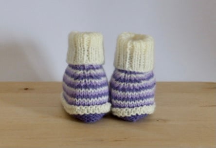 Knitted Baby Booties