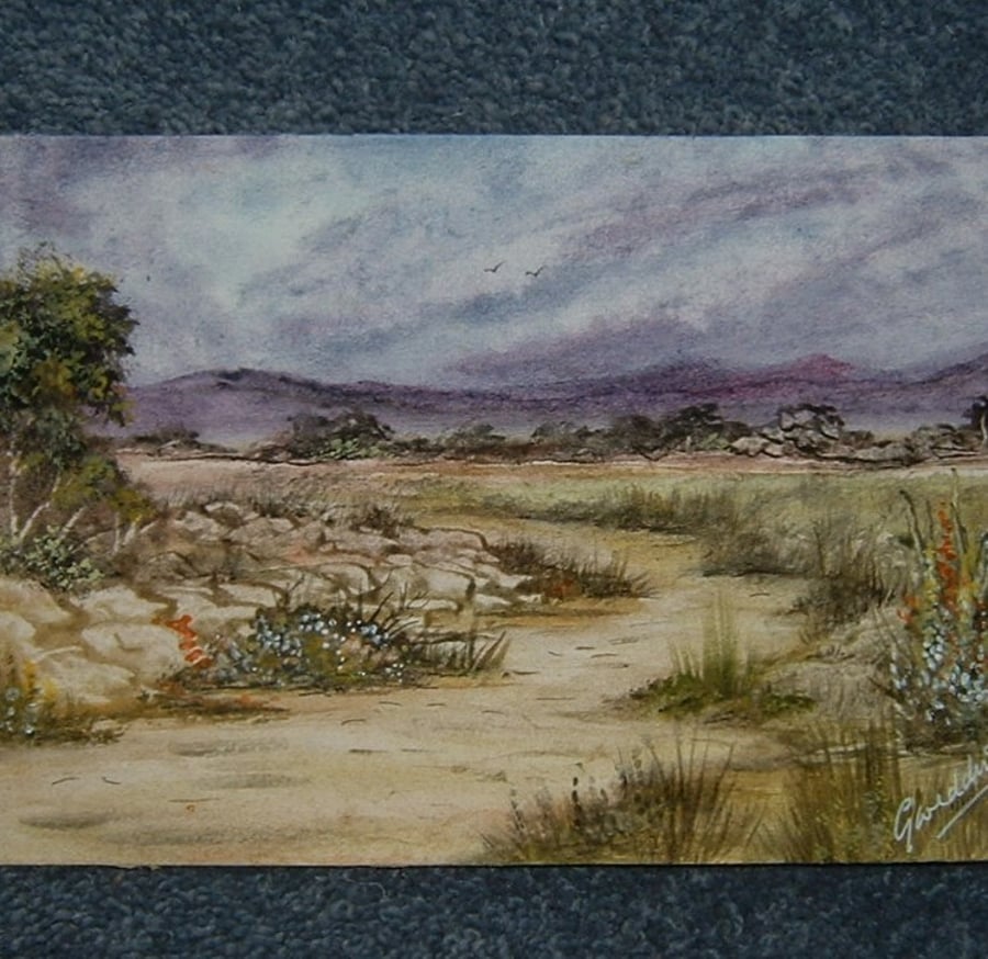 watercolour painting art original ref 582