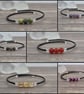 Memory Wire Crystal Bracelet - Image 2