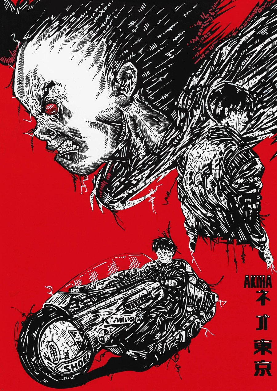 AKIRA FAN ART, COMIC ART A4