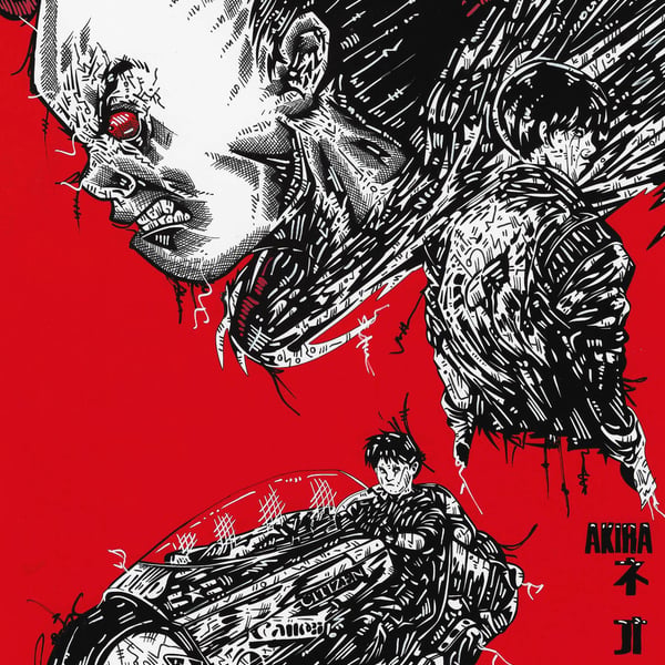 AKIRA FAN ART, COMIC ART A4