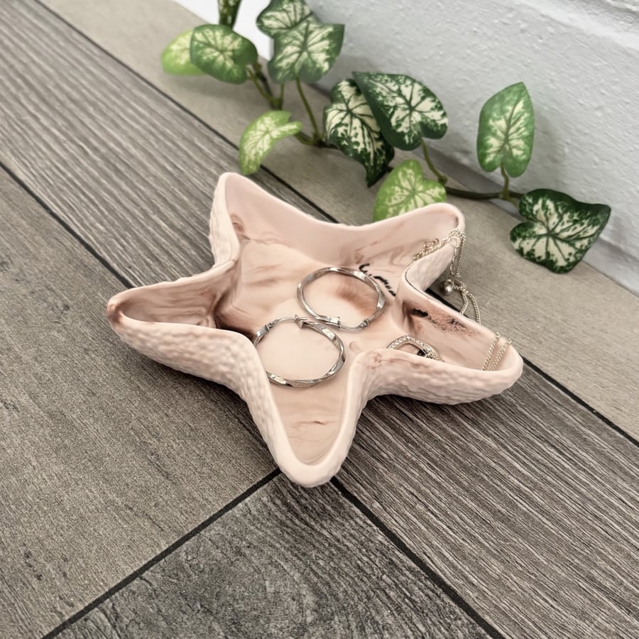 Starfish trinket dish - Blush Coastal Decor 