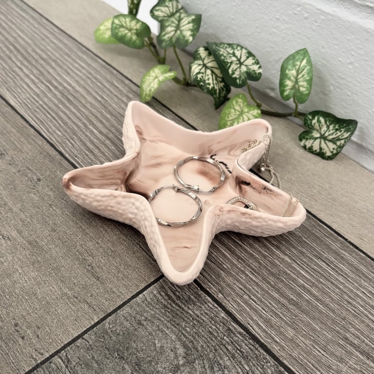 Starfish trinket dish - Blush Coastal Decor 