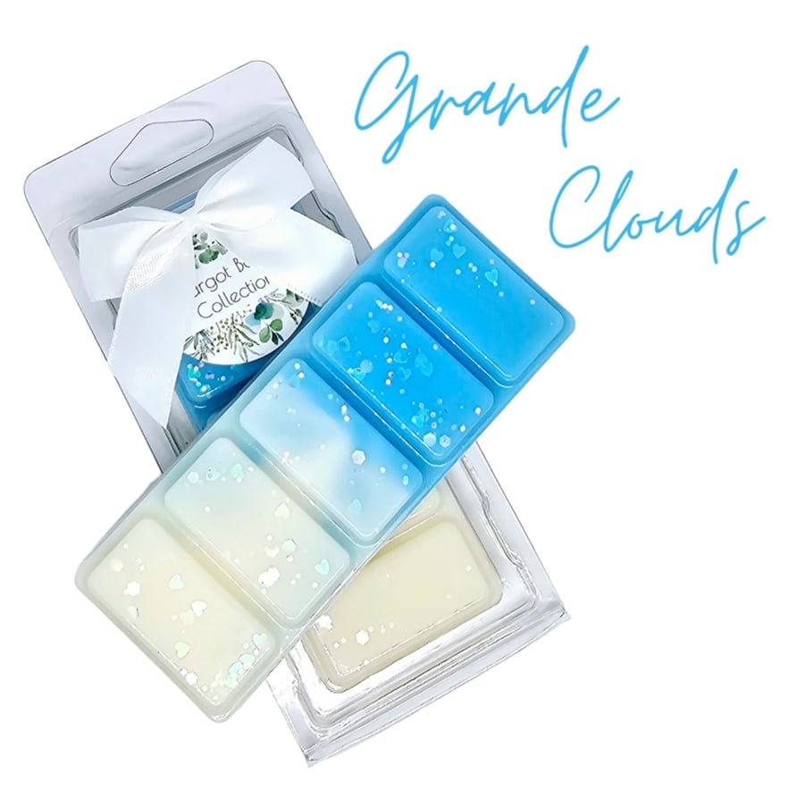 Grande Clouds  Wax Melts UK  50G  Luxury  Natural  Highly Scented