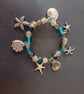 Elasticated nautical charm and bead bracelet - Image 4