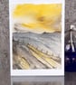 Evening Light. Blank Card. Handpainted Countryside Origial Painting - Image 6