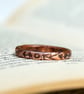 Hammered Copper Ring, Copper Jewellery - Image 1