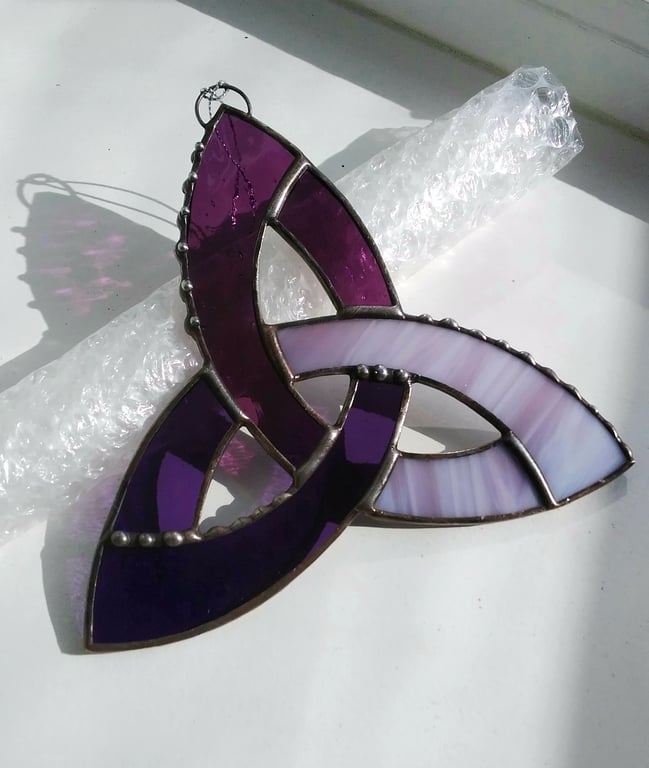 Stained Glass Triquetra