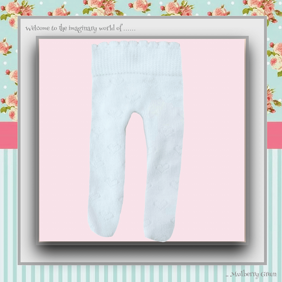White Heart Tights