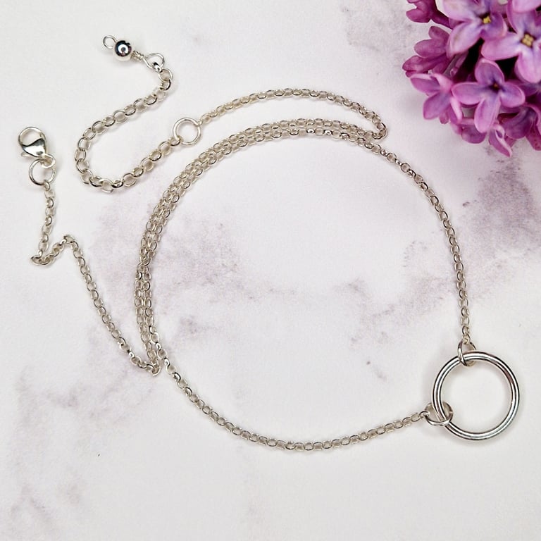 Silver Circle Choker 