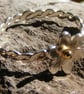 Sterling Silver Flower Ring with 18ct Yellow Gold Accent - Image 1