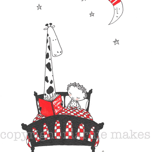 Bedtime stories - A4 Giclee print