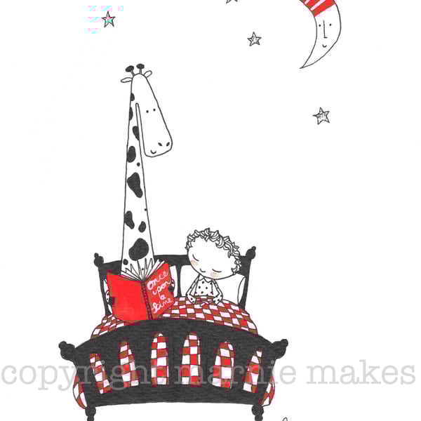 Bedtime stories - A4 Giclee print