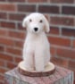 Needle felt wool Labrador Dog 8 cm tall, wool dog,  - Image 1