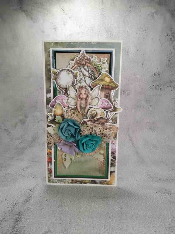 Woodland Fairy Handmade Card (C)